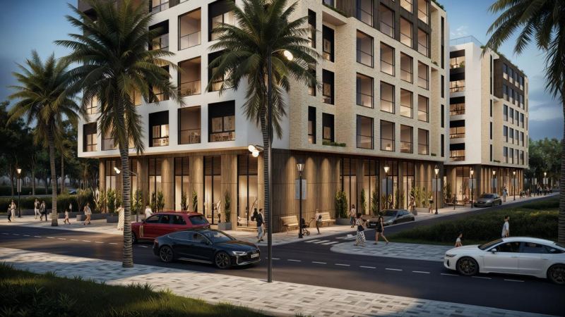 Apartamente 2+1 dhe Garsoniere në shitje në Mali i Robit, Golem – Pagesë me këste – 1,200 €/m²
