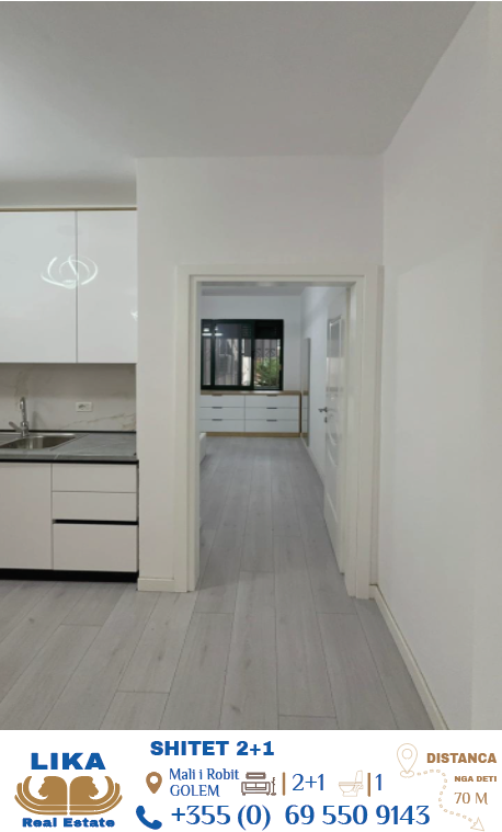 Apartament 2+1 në Shitje në Mali i Robit, Golem