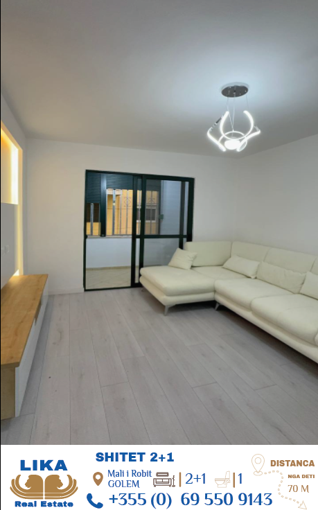 Apartament 2+1 në Shitje në Mali i Robit, Golem