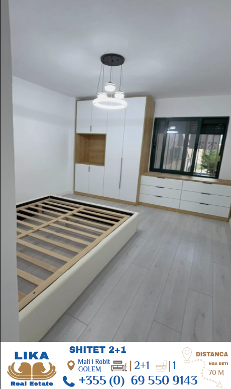 Apartament 2+1 në Shitje në Mali i Robit, Golem