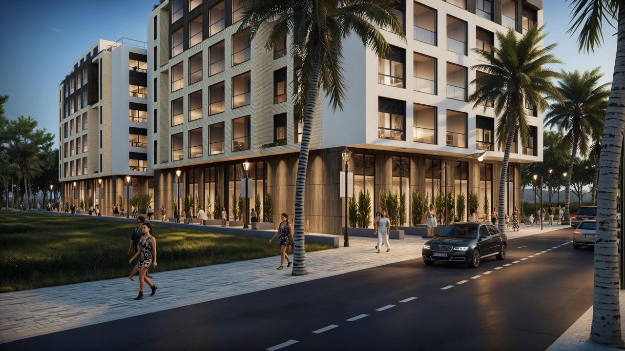 Apartamente 2+1 dhe Garsoniere në shitje në Mali i Robit, Golem – Pagesë me këste – 1,200 €/m²