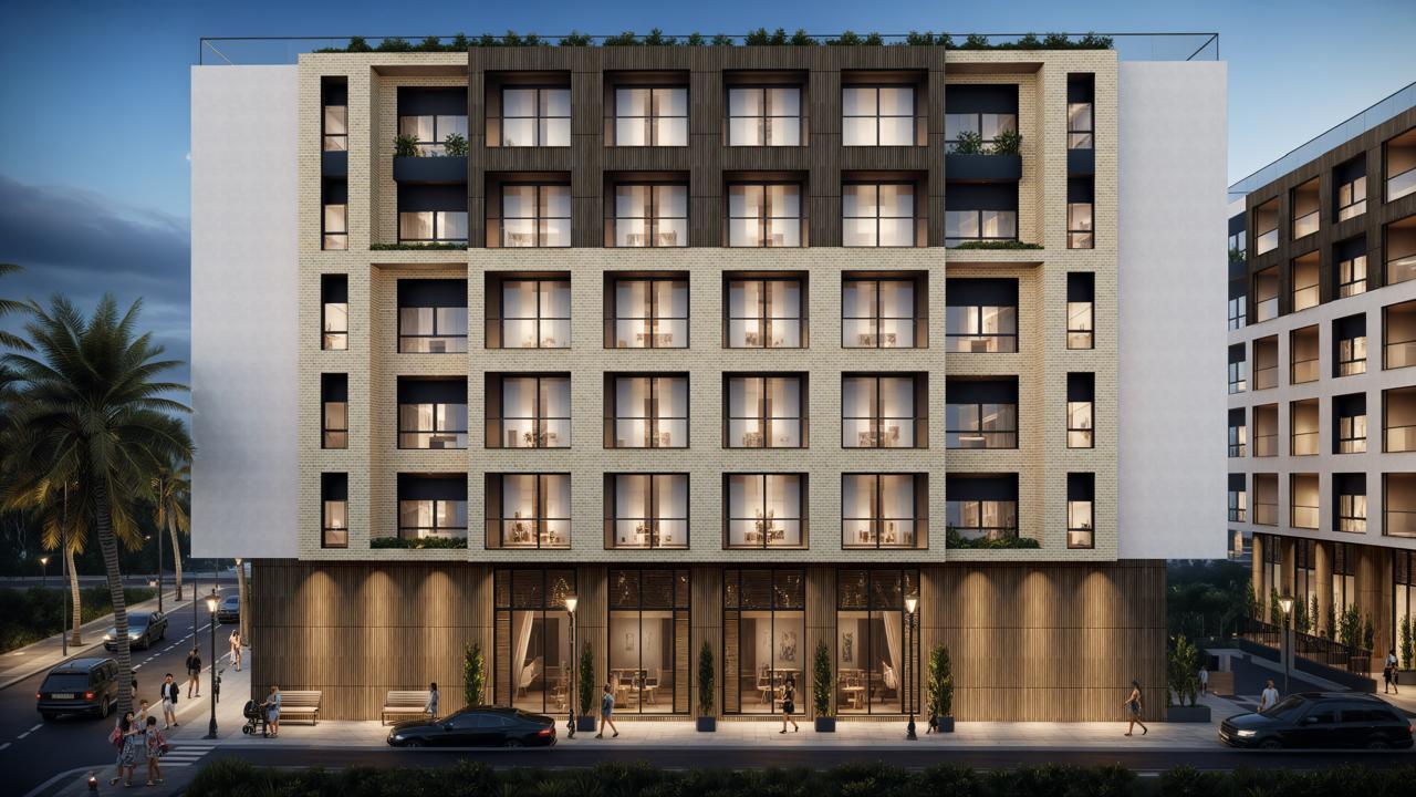 Apartamente 2+1 dhe Garsoniere në shitje në Mali i Robit, Golem – Pagesë me këste – 1,200 €/m²